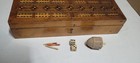 Vintage Cribbage Board With Geometric Inlays-circa Early 1900s - Incomplete