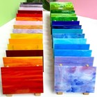 36 Sheets Vibrant Stained Glass Sheets Variety Pack 6 X 4 Inch Stained Glass