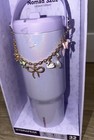 Hydrapeak Nomad Lavender Purple Glitter W  Bows Charm Bracelet Limited Edition