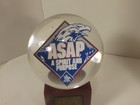 A-bi Asap A Spirit And Purpose Eagle Crystal Sphere Paperweight Award St  Louis