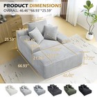 Oversized Sleeper Sofa Bed Convertible Chaise Lounge Chair Couch With Pillows