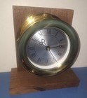 Heavy Brass Chelsea Boston Ship s Clock Quartz Working Maritime Sweep Seconds 