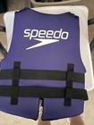 Speedo Youth Life Jacket Pfd Blue 50-90 Lbs Coat Gard Approved