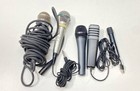 Assorted Bundle Lot Of 10 Microphones - Sold As Is