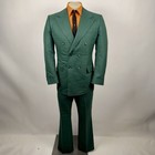 Vtg Towncraft Penneys Suit Mens 42 Jacket 35 30 Pants Double Breasted Mohair 60s
