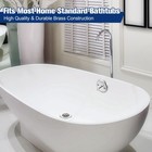 Enhon Universal Bath Tub Drain Linkage Assembly With Trip Lever And Strainer    