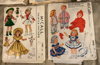 Mccall s Vintage Sewing Patterns For Several Size Dolls  1950 s