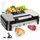 Powerful Vacuum Sealer Machine With Built-in Cutter   Bag Storage  Easy-lock Han