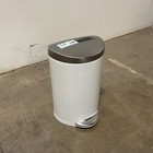 Simplehuman 10l 2 3 Gal Small Semi-round Bathroom Step Trash Can White Cw1867