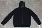 Mens Jacket Winter Dockers Black Hooded Softshell Bomber Weather Resist  140- L