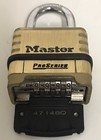 Master Lock 1175 Proseries Brass Resettable Combination Padlock 2-1 4 In Wide