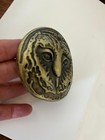 Vintage Brass Owl Head Belt Buckle Bird Lover Western Cowboy Gift Retro