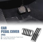 X Autohaux 2pcs Brake Pedal Pad Gas Accelerator Pedal Cover For Buick Lacrosse 2