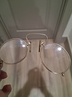 Antique Pince Nez Eyeglasses 10k Gold Filled Rim Victorian Steampunk Glasses