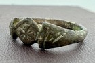 Antique Beautiful Rare Bronze Ring Medieval With The Templar Cross 15th Century