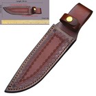 Knife Sheath Fixed Blade Black Leather Large Bowie 15  X 10  Belt Case Hunting