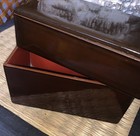 Antique Japanese  urushi  Lacquer Two Tier Rectangular Lunch Box