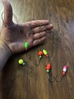 Hi - Low Pompano Rig   2 0 Circle Hook 30 Lb Camo Monofilament  4 Rigs 