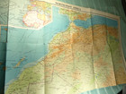 Vintage Bartholomew s World Contoured Series Map Of North-west Africa