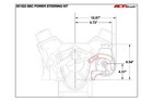 Ict Billet Sbc Power Steering Pump Bracket Kit  for Long Water Pump 