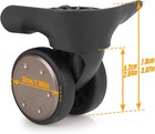 Suitcase Wheels Plastic For Diy Repair  360 Swivel Wheel Replacement Luggage Tra
