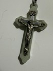 Vtg Rosary Beads Inri Crucifix Catholic Glow Luminous Devotional Prayer Beads