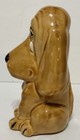 1970   s Dog Piggy Bank Basset Hound Puppy Crying Sad Ceramic Vintage Mcm Toy