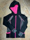 Justice Girls Nwt 10 Black pink Hoodie Jacket yoga Leggings Athletic 2 Piece Set