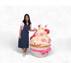 Cupcake Statue Large 3d Sculpture 4ft Vanilla And Candy Indoor   Outdoor Durable