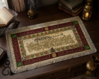 Unique Ottoman Islamic Handmade Art     Silver-plated Copper On Silk