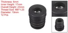 12pcs 19mm 0 75  Caster Insert With Thread Round M8 Thread For Furniture