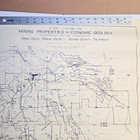1915 Grass Valley Prospector Mining District Map Nevada County Ca  28 x21 