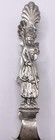 800 Silver Hanau Figural Fiddler   Shepperdess Tongs C 1900