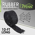 7penn Black Rubber Mulch For Landscaping - 4 5in X 10ft Rubber Mulch Mat Roll