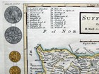 Suffolk By Herman Moll C1724 Genuine Original Antique Copper Engraved Map
