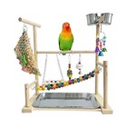 Parrots Playground Bird Perch Gym Playpen Birds Chewing Toys Bridges With 