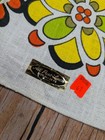 3 Nos All Pure Linen Kitchen Tea Towel Nwt Parisian Prints Bright Colors Floral