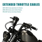 40  Softail Sportster Throttle   Idle Cable Set For Harley Dyna 2007-2013