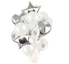 14pcs Confetti Wedding Birthday Balloons Heart Latex Foil Kids Baby Party