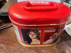 Coca Cola Hinged Tin With Handle