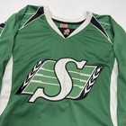 Cfl Saskatchewan Roughriders Mens Big Sewn Logo Hockey Jersey M Green Sports