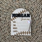 Custom Wood And Acrylic Baby Shower Birth Announcement - Baby Name Sign