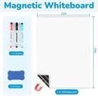 Magnetic Whiteboard For Fridge  16 x12  Family Dry Erase Board With 3 Markers  1