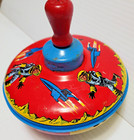 Vintage Ohio Art Tin Spaceman   Rocket Spaceship Top