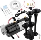 178db 4 Trumpet Horns Train Horns Kit For Super Loud Air Horn 150 Psi 12v Air   