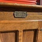 Vintage White Clad Oak Wood Ice Box Nightstand Cabinet Chest End Table Usa