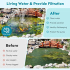 Pond Filter With Fountain Kits  660gph Pond Pump Filter Built-in Rgb Led Lights 