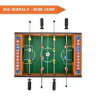 14 Inch Mini Foosball Table Wooden Soccer Game Tabletop Indoor Table Soccer Set