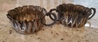 Antique Victorian Tin Sugar   Creamer  Crimped Rims   Unique  