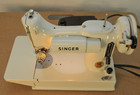 Vintage 1964 Singer 221k Featherweight Sewing Machine Celery Color Uk Near Mint